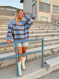 Boyfriend Fit Stripe Sweater