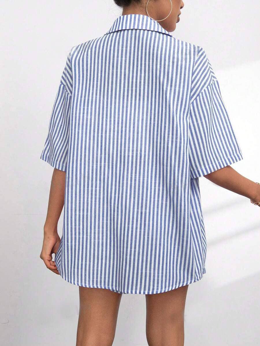 Beach Please Button Up / Shorts Set