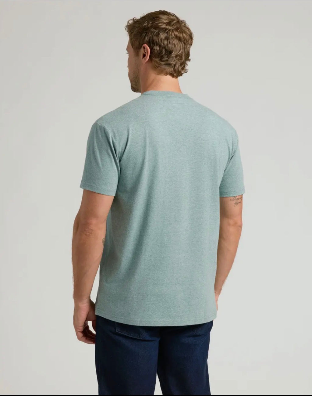 Green Short Sleeve Crew Neck Tee