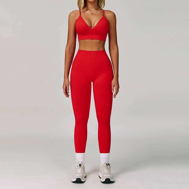 Seamless Sports Bra and leggings 2-Piece Set