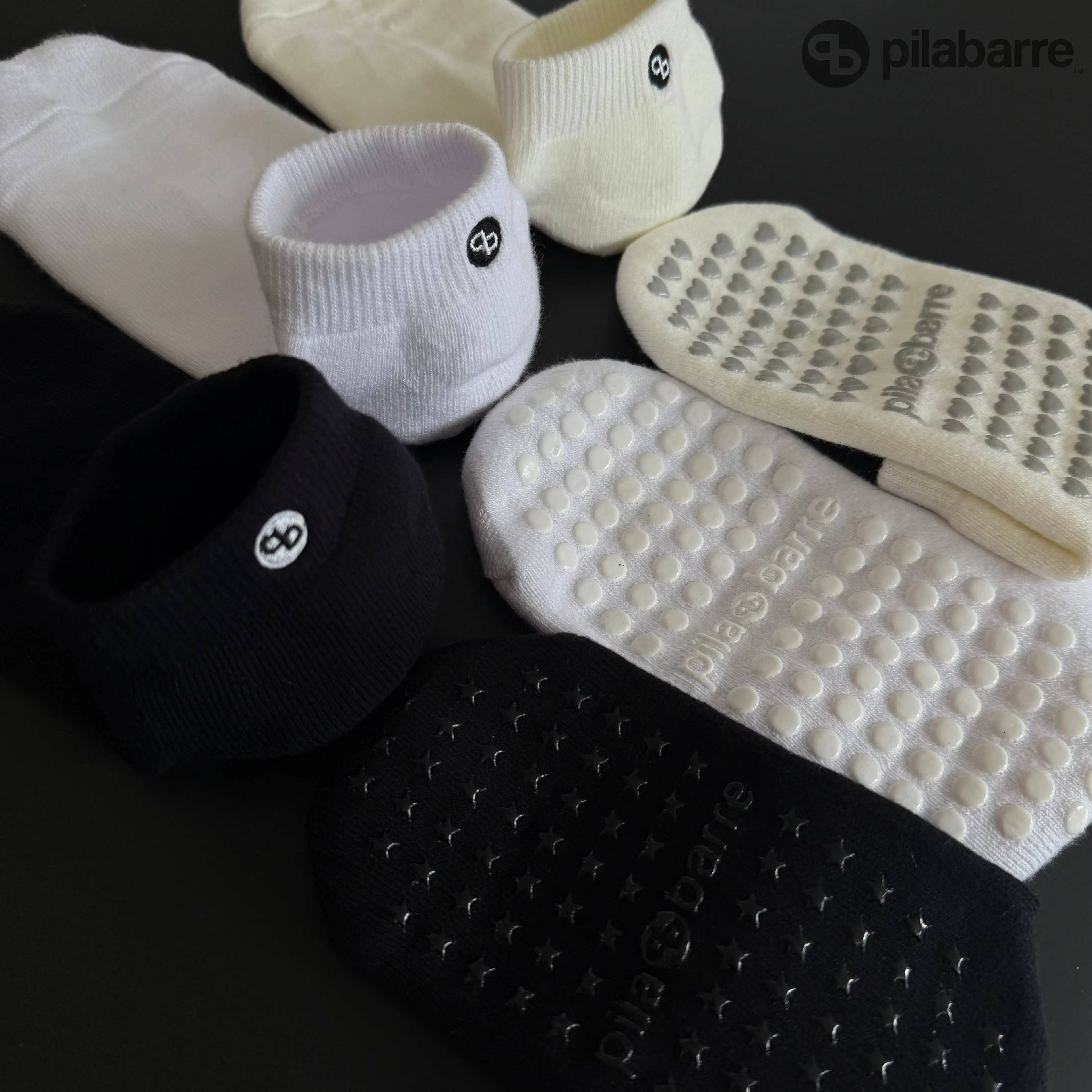 Cream Low Grip Socks Cream