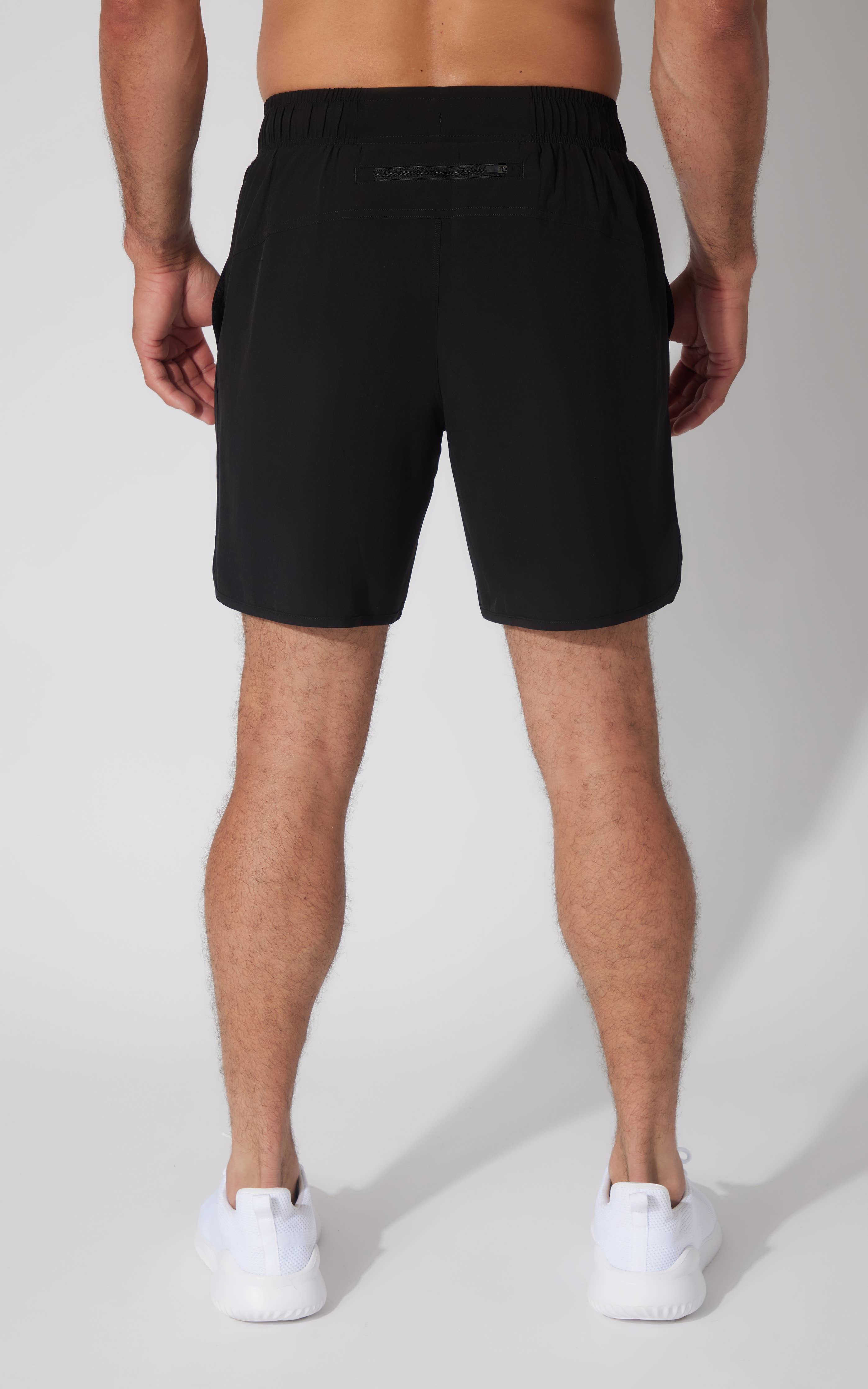Men's  Woven Short with Back Zipper Pocket