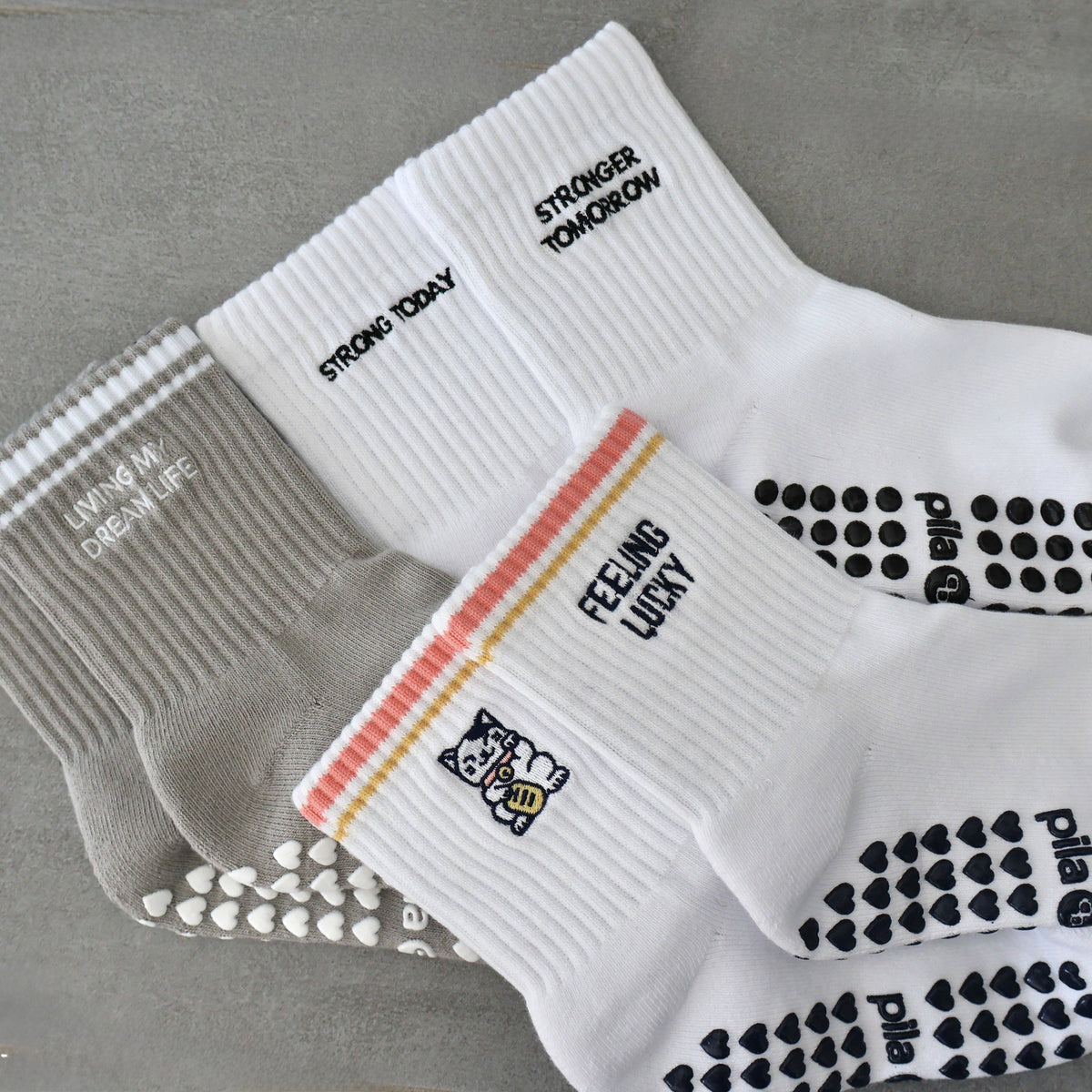 Strong Today, Stronger Tomorrow Grip Socks