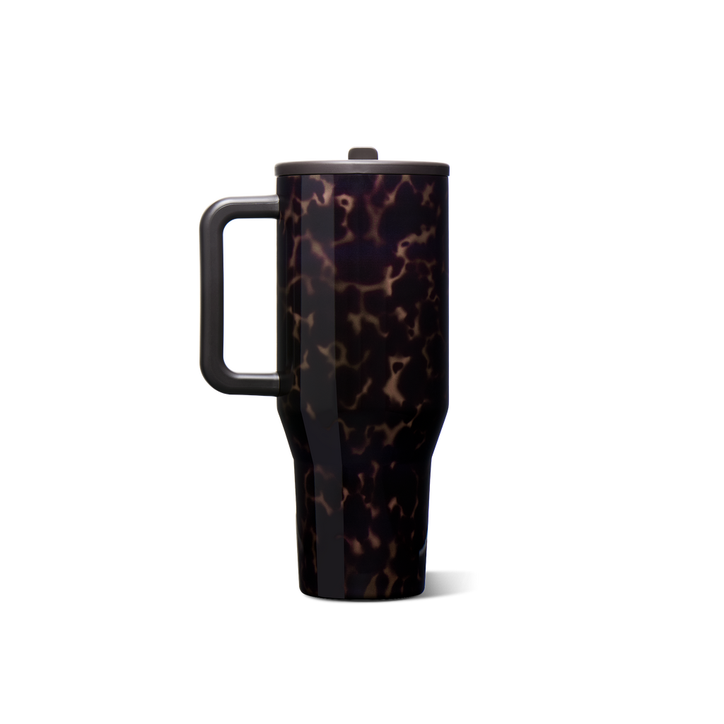 Mocha Tortoise HydroJug 32oz Traveler Tumbler