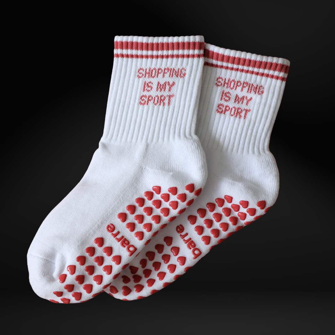 Shopping Is My Sport Grip Sock