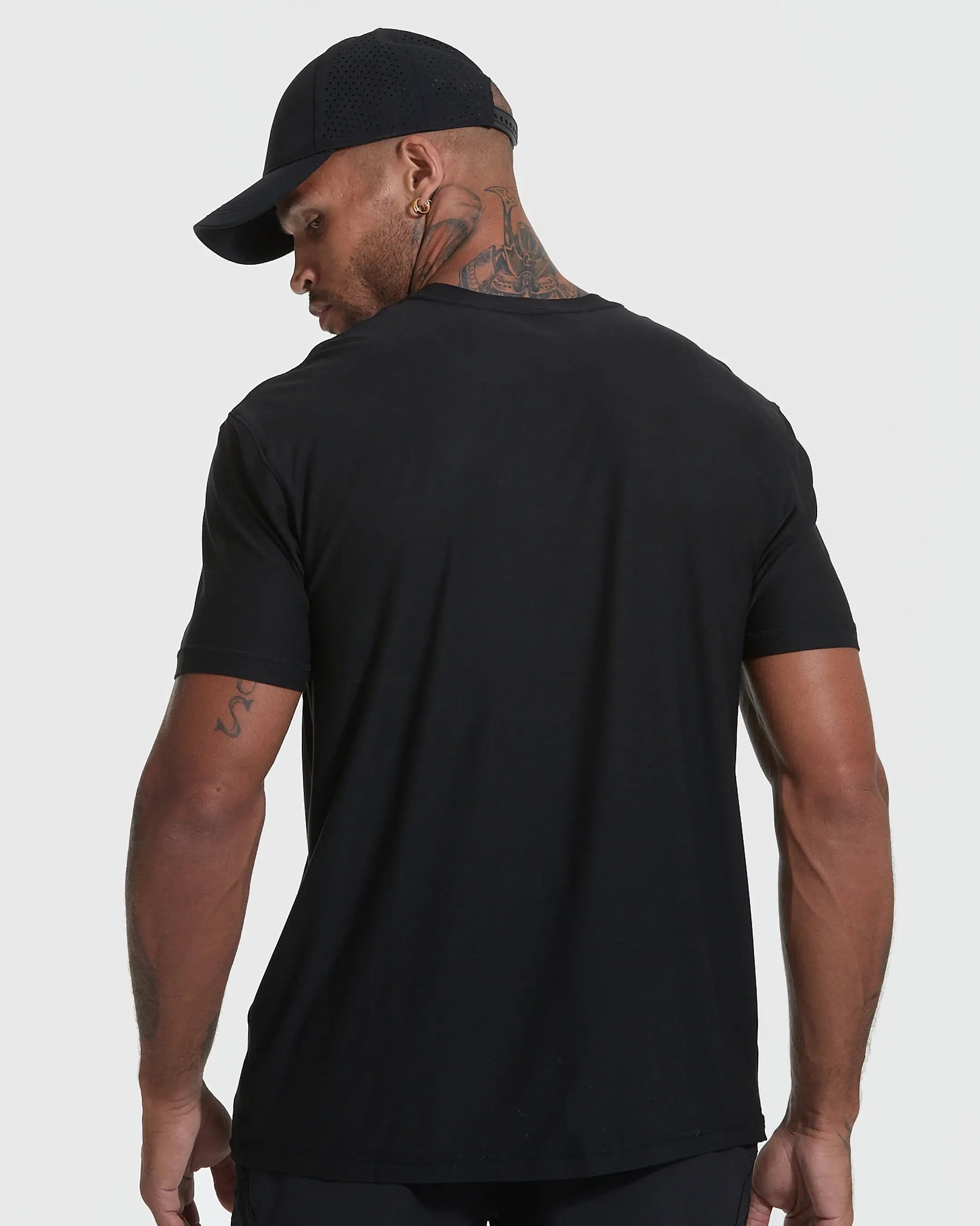 Short Sleeve T-Shirt | Active | Crew Neck | Black