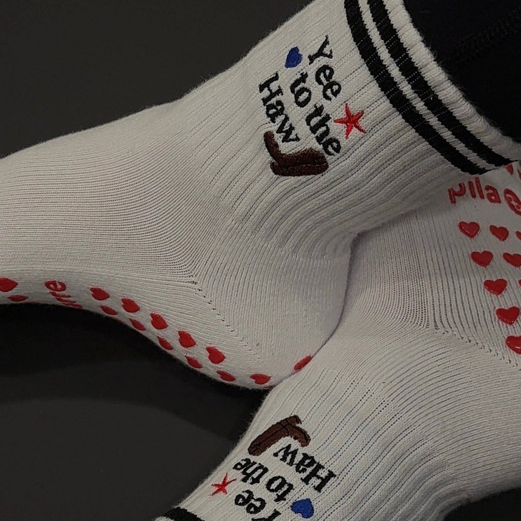 Yee To The Haw Grip Socks
