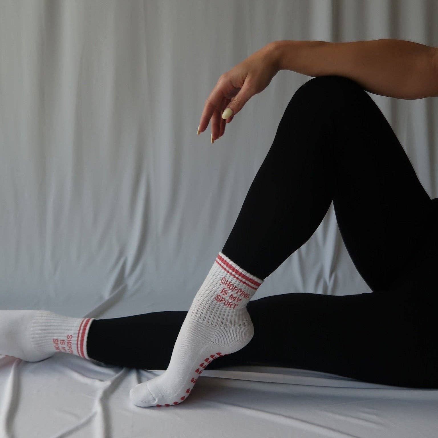 Shopping Is My Sport Grip Sock