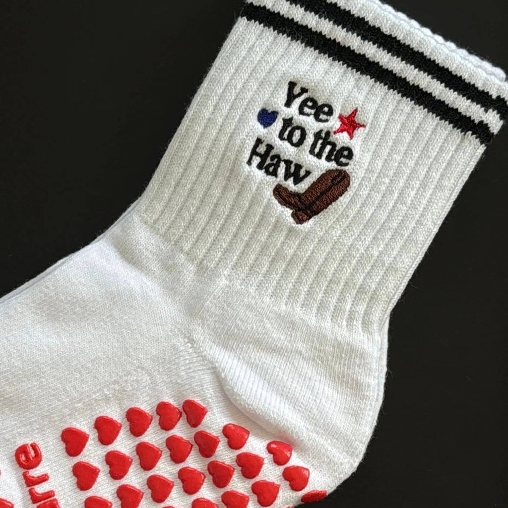 Yee To The Haw Grip Socks
