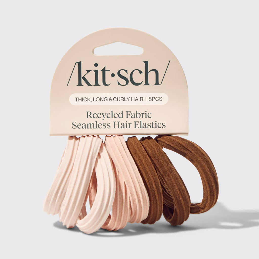Rosewood Recycled Seamless Hair Elastics