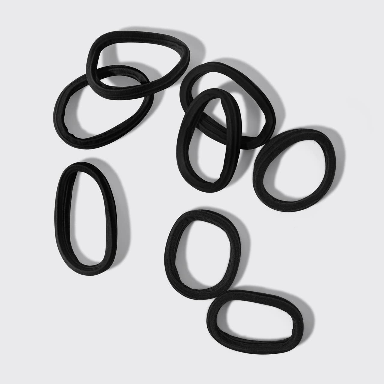 Black Recycled Seamless Hair Elastics