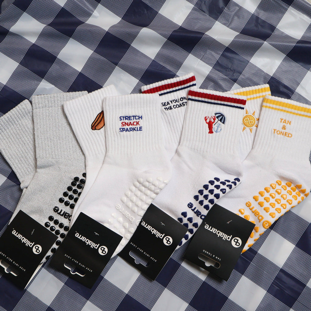 Tan and Toned Grip Socks