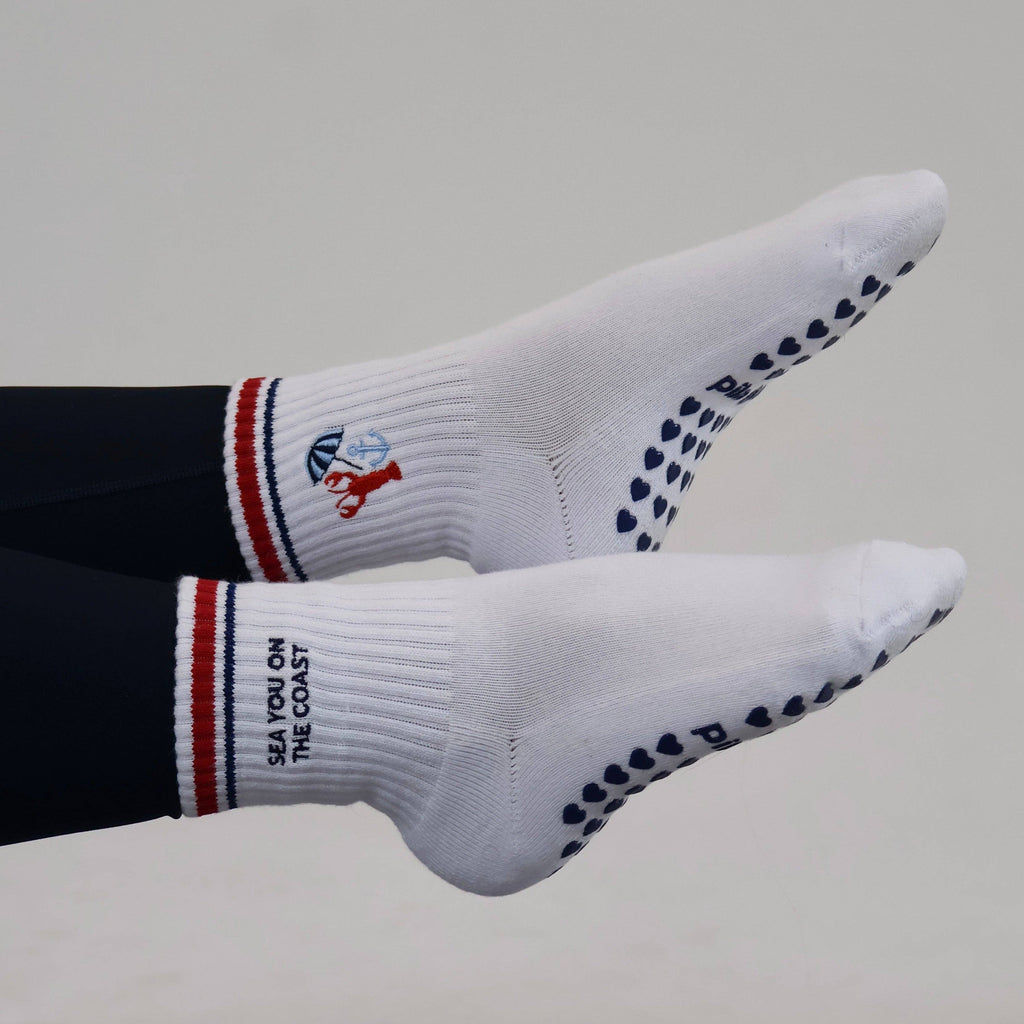 Sea You on the Coast Grip Socks