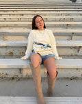 Coastal Seagull Graphic Sweater