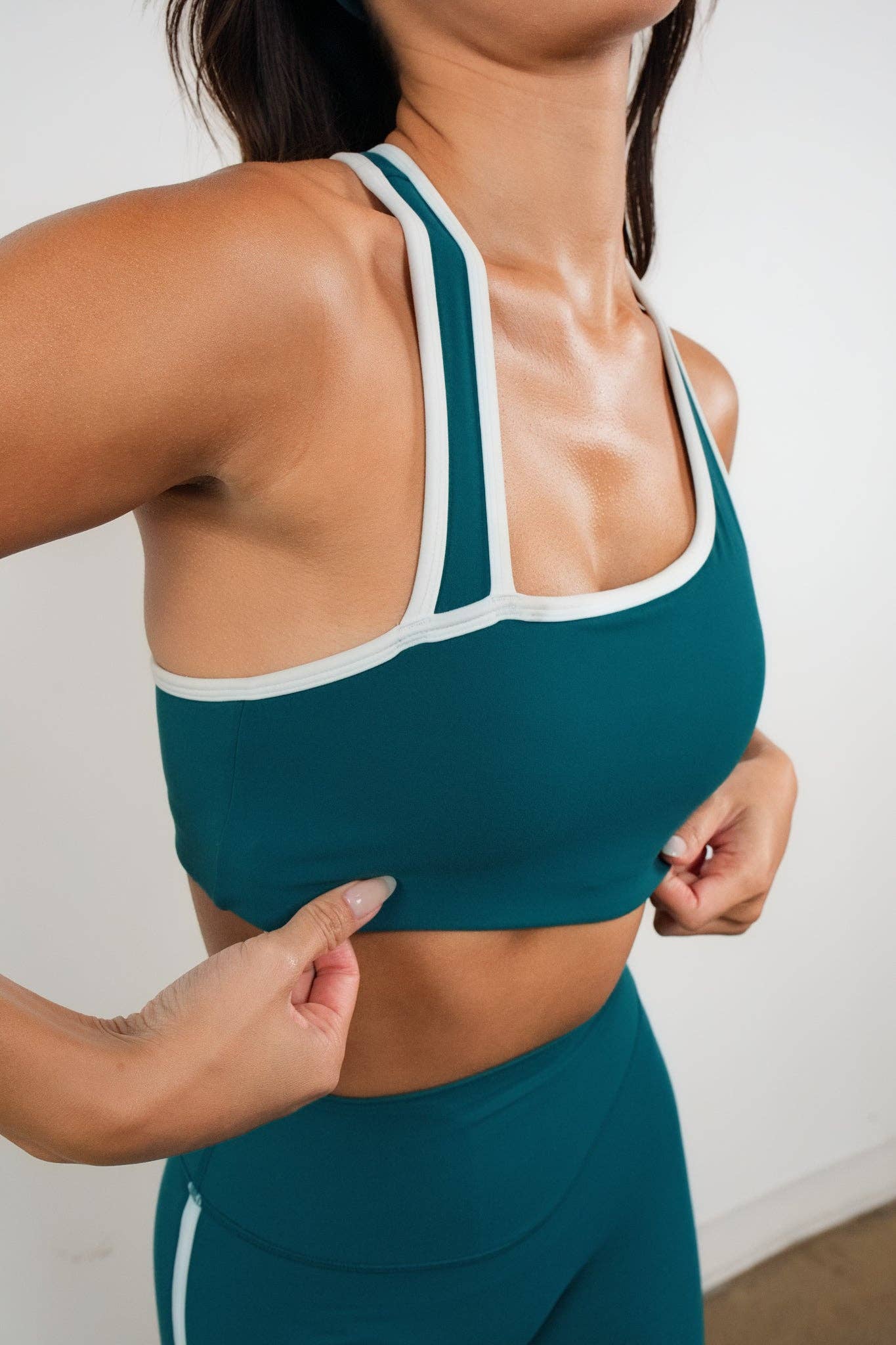 Cloud II™ Swoop Bra - Spruce Contrast