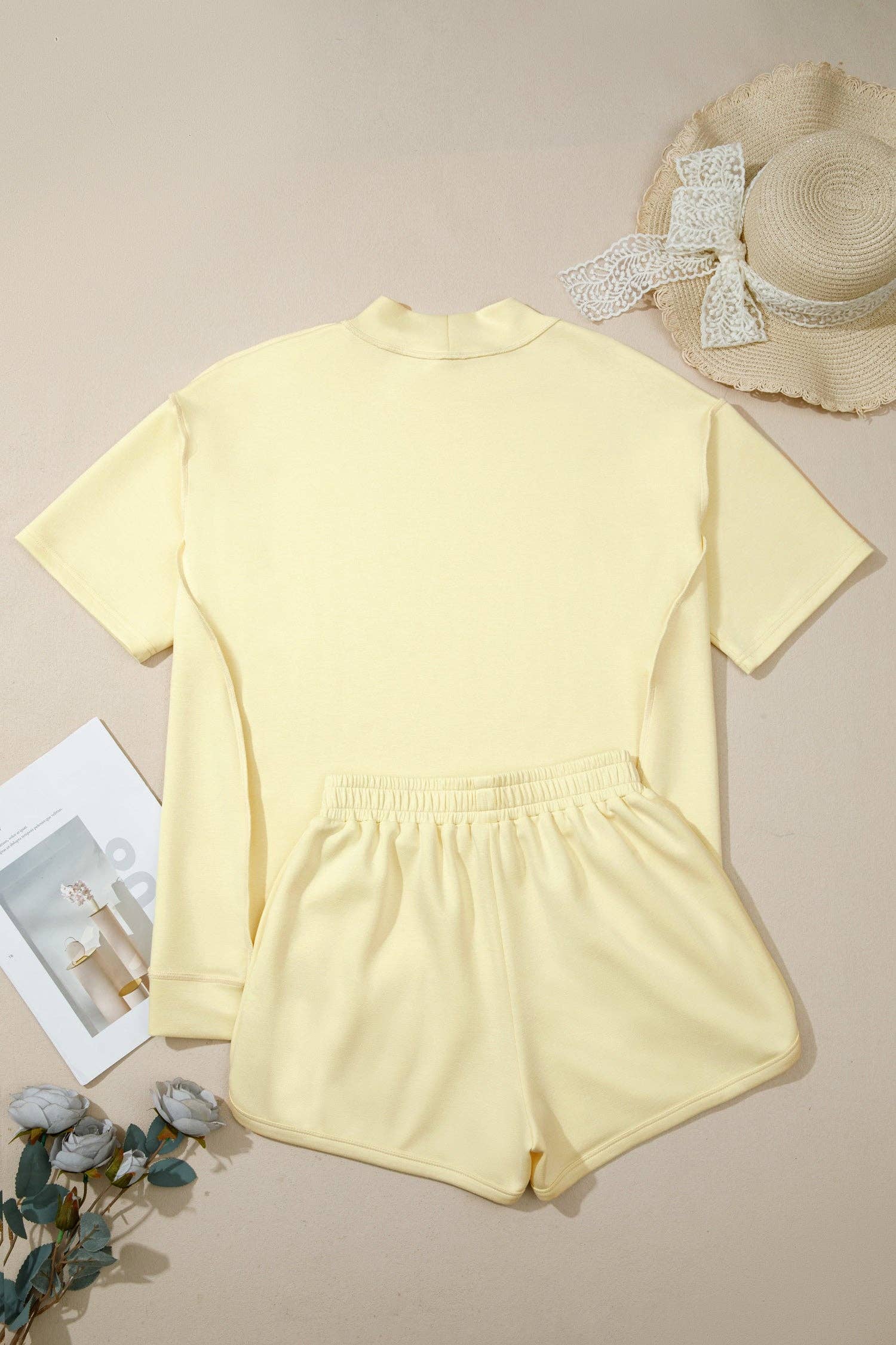 Butter Yellow Tee & Shorts Set