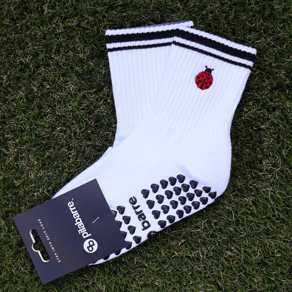 Ladybug Grip Socks