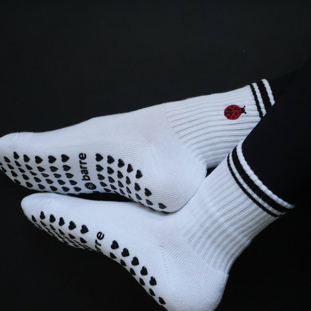 Ladybug Grip Socks