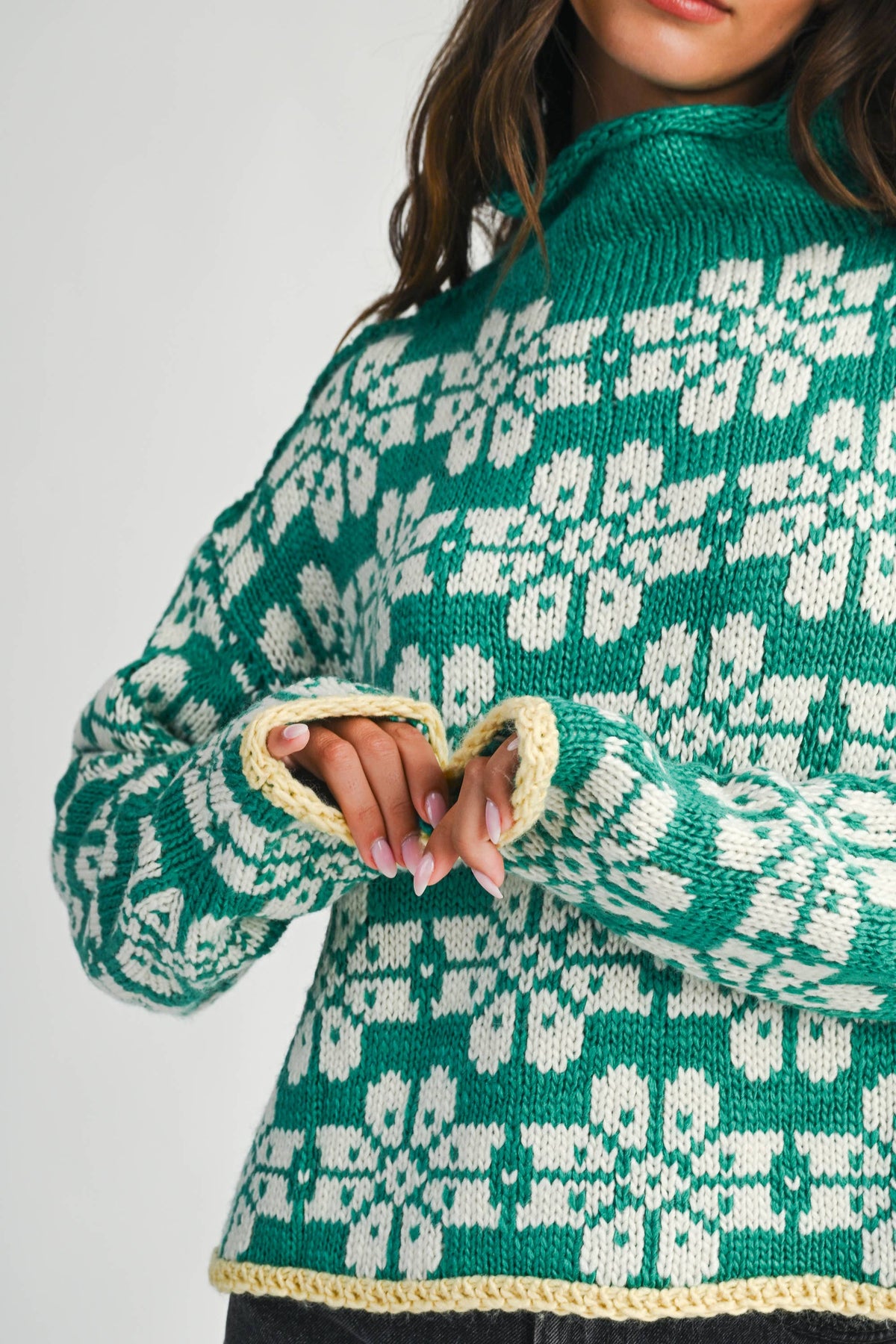 Winter Mock Neck Sweater