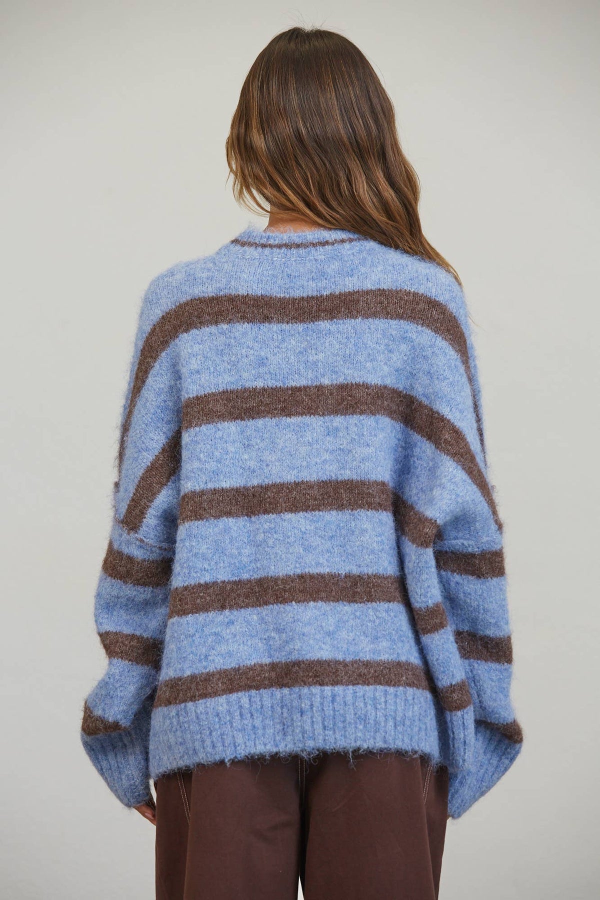 Boyfriend Fit Stripe Sweater
