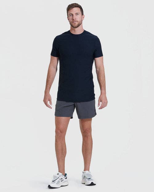 Short Sleeve T-Shirt | Active | Crew Neck | Tall | Navy