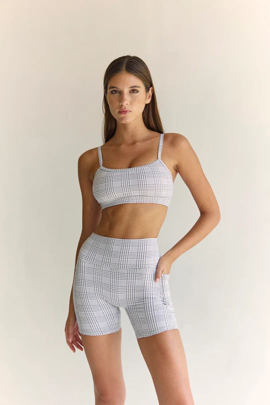 Astoria Airvíve Core Sports Bra - Grey Plaid