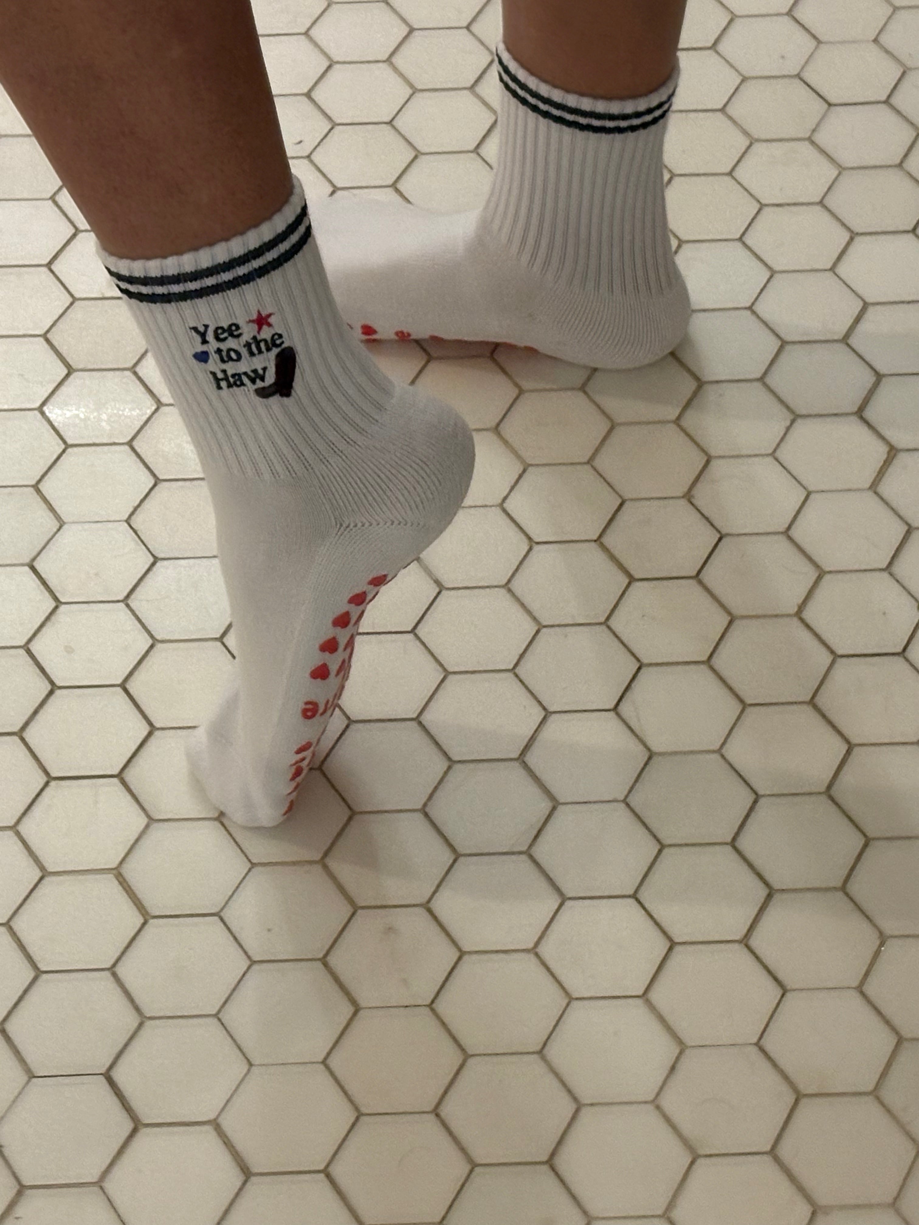 Yee To The Haw Grip Socks