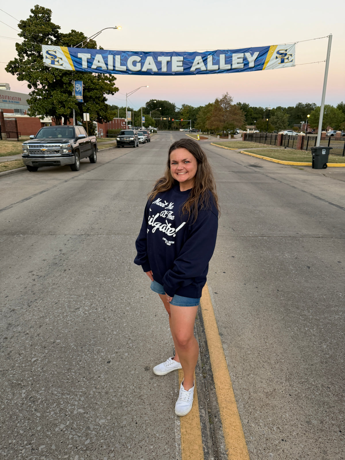 MEET ME AT THE TAILGATE MOCKNECK