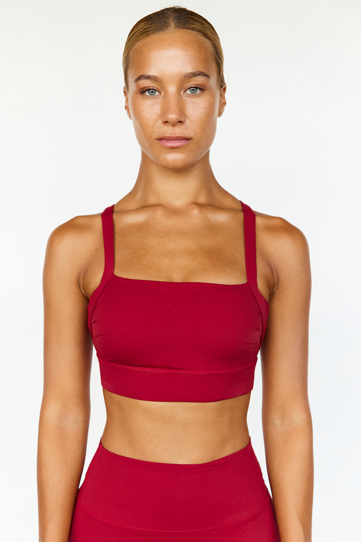 Astoria Luxe Balance Signature Sports Bra - Dark Cherry