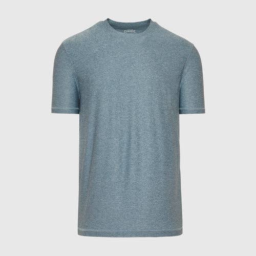 Short Sleeve T-Shirt | Active | Crew Neck | Heather Indigo