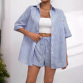 Beach Please Button Up / Shorts Set