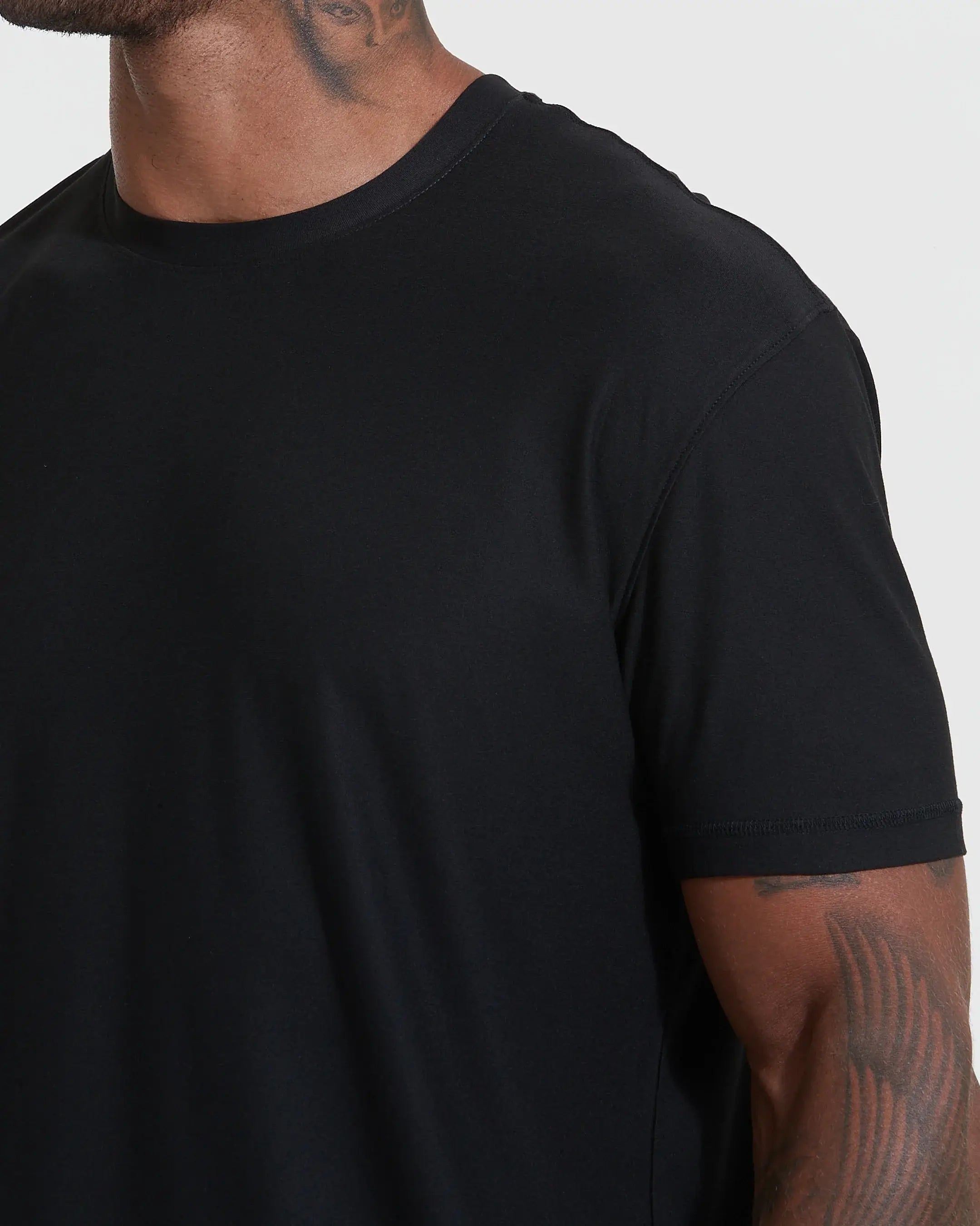 Short Sleeve T-Shirt | Active | Crew Neck | Black