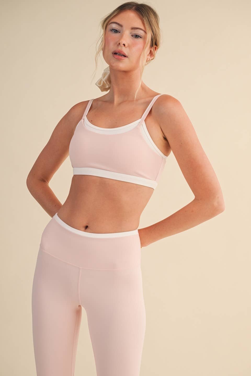 Hot Pink Double Layered Sports Bra