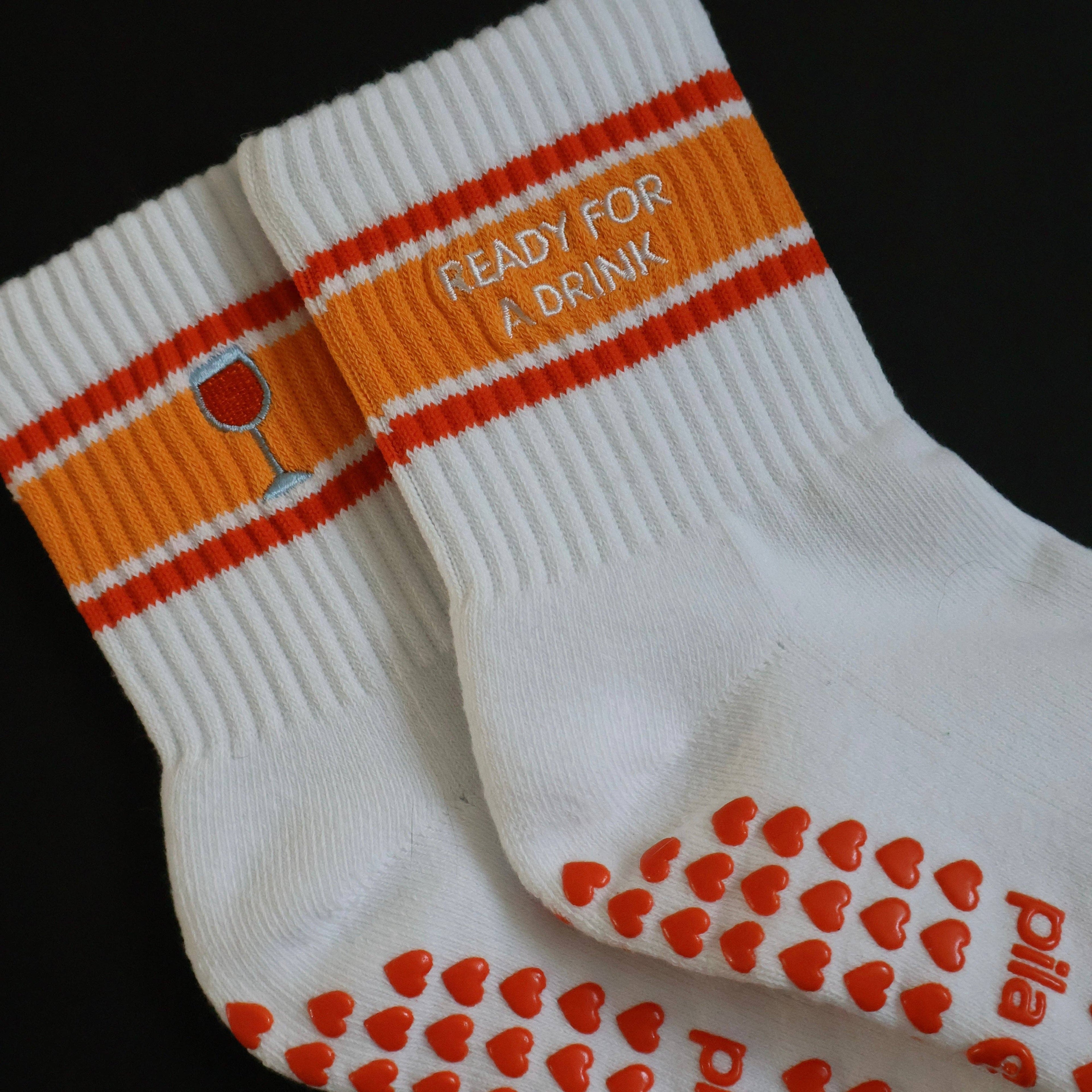 Ready for a Drink Grip Socks