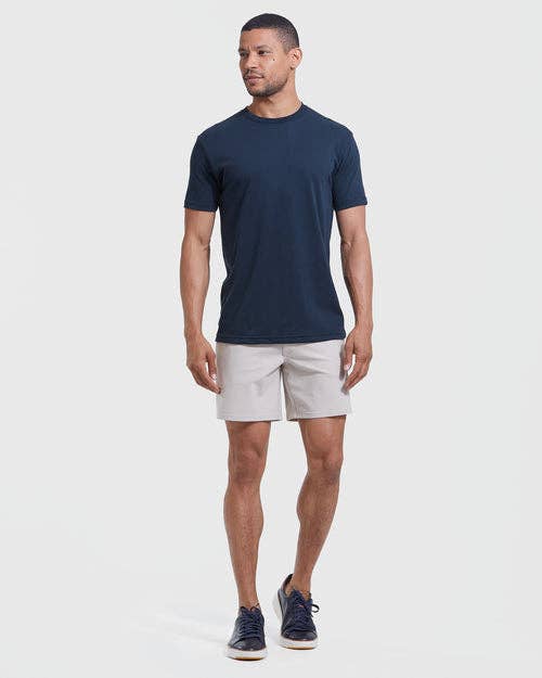 Short Sleeve T-Shirt | Crew Neck | Navy