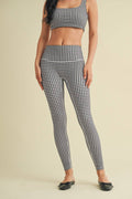 Gingham Print Aligned Performance High-Rise Leggings