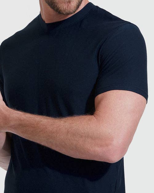 Short Sleeve T-Shirt | Active | Crew Neck | Tall | Navy