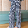 STRIPE PANT-NAVY