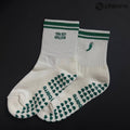 Tini Bit Spicier Grip Socks - Cream & Green
