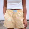 BUTTER/LIGHT BLUE- POLKA DOT