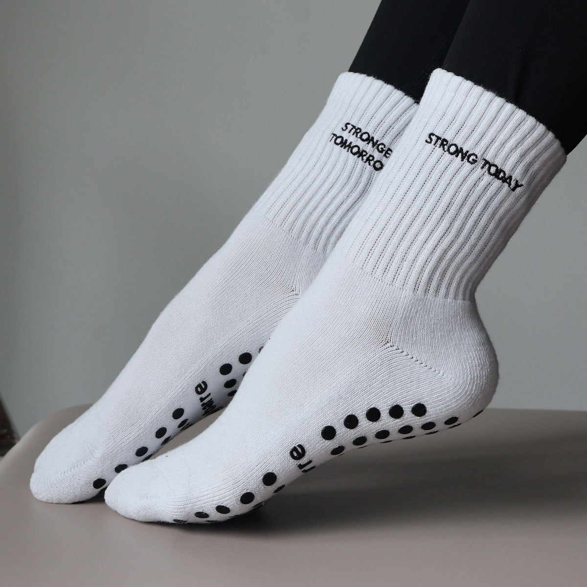 Strong Today, Stronger Tomorrow Grip Socks