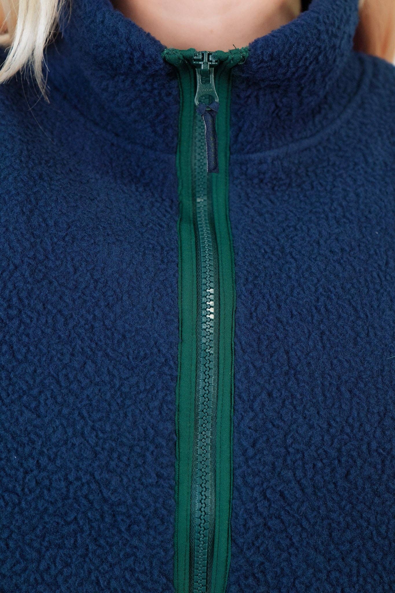 Vitality Polar Fleece Cropped Vest - Oxford