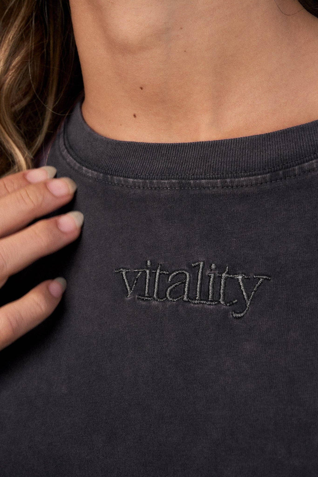 Vitality Retro® Uni Tee - Iron Washed